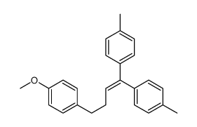 1-[4,4-bis(4-methylphenyl)but-3-enyl]-4-methoxybenzene结构式