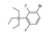 (3-bromo-2,6-difluorophenyl)-triethylsilane结构式