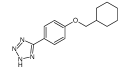 5-[4-(cyclohexylmethoxy)phenyl]-2H-tetrazole Structure