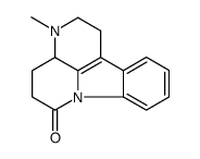 1,2,3,3a,4,5-Hexahydro-3-methyl-6H-indolo(3,2,1-de)(1,5)naphthyridin-6-one Structure