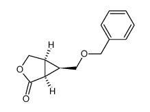 (1R,5S,6R)-6-(benzyloxymethyl)-3-oxabicyclo[3.1.0]hexan-2-one结构式