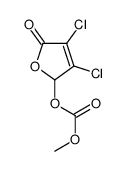 (3,4-dichloro-5-oxo-2H-furan-2-yl) methyl carbonate结构式