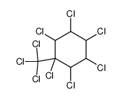 1,2,3,4,5,6-hexachloro-1-trichloromethyl-cyclohexane Structure