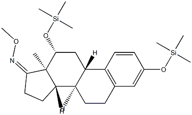 3,12β-Bis(trimethylsiloxy)-1,3,5(10)-estratrien-17-one O-methyl oxime structure