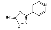 5-(吡啶-4-基)-1,3,4-噁二唑-2-胺结构式