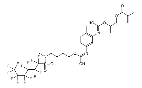 2-[[[[2-methyl-5-[[[4-[methyl[(tridecafluorohexyl)sulphonyl]amino]butoxy]carbonyl]amino]phenyl]amino]carbonyl]oxy]propyl methacrylate结构式