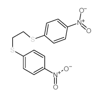 Benzene,1,1'-[1,2-ethanediylbis(thio)]bis[4-nitro- (9CI)结构式