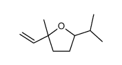 2-ethenyl-2-methyl-5-propan-2-yloxolane结构式