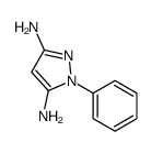 1H-PYRAZOLE-3,5-DIAMINE, 1-PHENYL- Structure