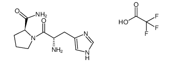 (S)-1-(L-histidyl)pyrrolidine-2-carboxamide 2,2,2-trifluoroacetate Structure