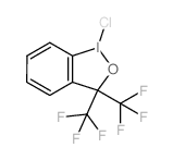 9-chloro-7,7-bis(trifluoromethyl)-9$l^{3}-ioda-8-oxabicyclo[4.3.0]nona-1,3,5-triene structure