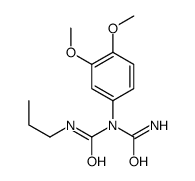 1-carbamoyl-1-(3,4-dimethoxyphenyl)-3-propylurea结构式