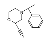 (2R)-4-[(1R)-1-phenylethyl]morpholine-2-carbonitrile Structure