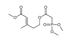 methyl (E)-5-(2-dimethoxyphosphorylacetyl)oxy-3-methylpent-2-enoate Structure