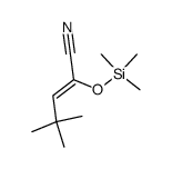 (Z)-4,4-Dimethyl-2-(trimethylsilyloxy)-2-pentennitril结构式