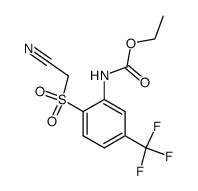 (2-Cyanomethanesulfonyl-5-trifluoromethyl-phenyl)-carbamic acid ethyl ester Structure