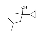 4-methyl-2-cyclopropyl-pentan-2-ol结构式