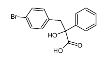 3-(p-bromophenyl)-2-hydroxy-2-phenylpropanoic acid Structure