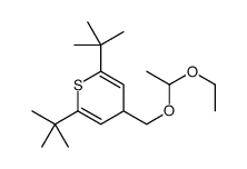 2,6-ditert-butyl-4-(1-ethoxyethoxymethyl)-4H-thiopyran Structure