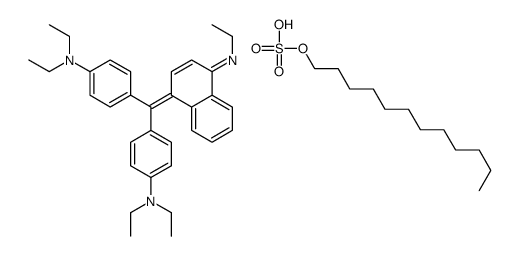 [4-[[4-(diethylamino)phenyl][4-(ethylamino)-1-naphthyl]methylene]-2,5-cyclohexadien-1-ylidene]diethylammonium dodecyl sulphate Structure