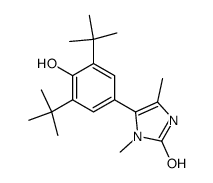 5-(3,5-di-tert-butyl-4-hydroxyphenyl)-2-hydroxy-1,4-di-methylimidazole Structure