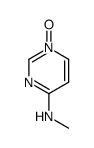 4-Pyrimidinamine, N-methyl-, 1-oxide (9CI) Structure