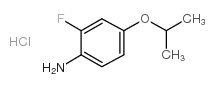 2-FLUORO-4-ISOPROPOXYANILINE HYDROCHLORIDE Structure