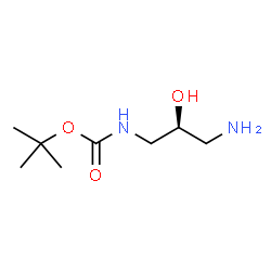 (S)-(3-氨基-2-羟基丙基)氨基甲酸叔丁酯结构式