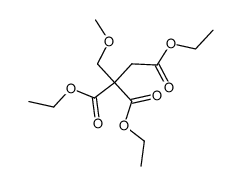 3-methoxy-propane-1,2,2-tricarboxylic acid triethyl ester结构式