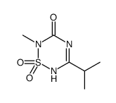 2-methyl-1,1-dioxo-5-propan-2-yl-4H-1,2,4,6-thiatriazin-3-one Structure