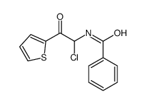 N-(1-chloro-2-oxo-2-thiophen-2-ylethyl)benzamide Structure