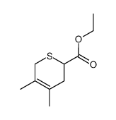 ethyl 3,4-dimethyl-5,6-dihydro-2H-thiine-6-carboxylate结构式