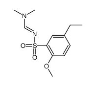 N'-(5-ethyl-2-methoxyphenyl)sulfonyl-N,N-dimethylmethanimidamide结构式