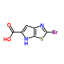 2-Bromo-4H-pyrrolo[3,2-d][1,3]thiazole-5-carboxylic acid结构式