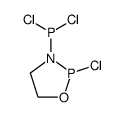 2-chloro-3-(dichlorophosphino)-1,3,2-oxazaphospholidine结构式