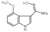 N-羟基-4-甲氧基吲哚-3-甲脒结构式