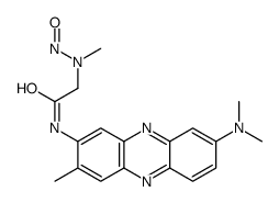 N-[8-(dimethylamino)-3-methylphenazin-2-yl]-2-[methyl(nitroso)amino]acetamide结构式