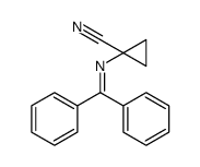 1-(benzhydrylideneamino)cyclopropane-1-carbonitrile structure