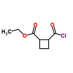 Cyclobutanecarboxylic acid, 2-(chloroformyl)-, ethyl ester (7CI)结构式