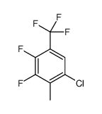 5-CHLORO-2,3-DIFLUORO-4-METHYLBENZOTRIFLUORIDE Structure