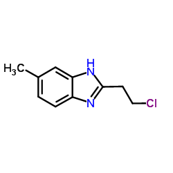 2-(2-Chloroethyl)-5-methyl-1H-benzimidazole结构式