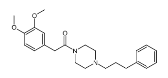 2-(3,4-dimethoxyphenyl)-1-[4-(3-phenylpropyl)piperazin-1-yl]ethanone Structure