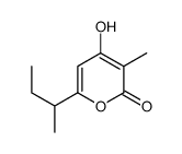 6-butan-2-yl-4-hydroxy-3-methylpyran-2-one Structure