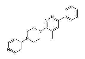 4-methyl-6-phenyl-3-(4-pyridin-4-ylpiperazin-1-yl)pyridazine Structure