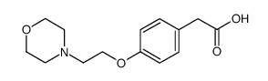 4-{[2-(4-morpholinyl)ethyl]oxy}phenylacetic acid Structure