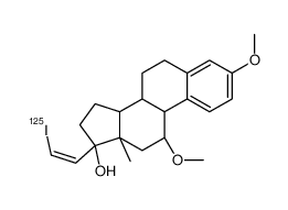 17-iodovinyl-11-methoxyestradiol-3-methyl ether结构式