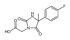 1-Imidazolidineacetic acid, 4-(4-fluorophenyl)-4-methyl-2,5-dioxo结构式