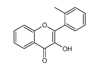 3-hydroxy-2-(2-methylphenyl)chromen-4-one Structure