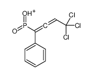 hydroxy-oxo-(4,4,4-trichloro-1-phenylbuta-1,2-dienyl)phosphanium Structure