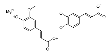 magnesium(2+) (Z)-4'-hydroxy-3'-methoxycinnamate structure